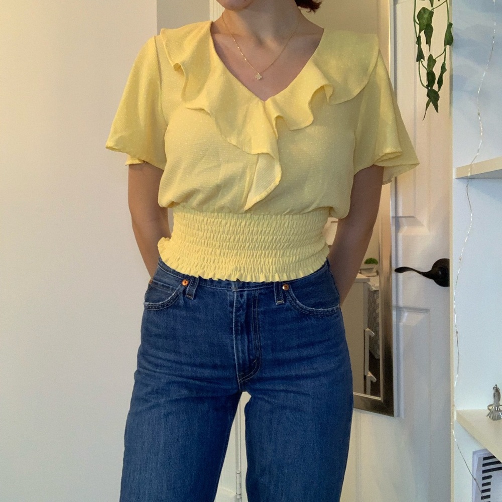 Monteau yellow blouse